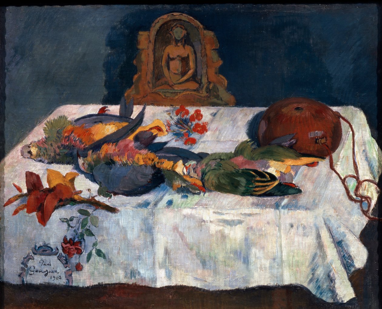 Csendélet papagájokkal, 1902. alkotó: Paul Gauguin