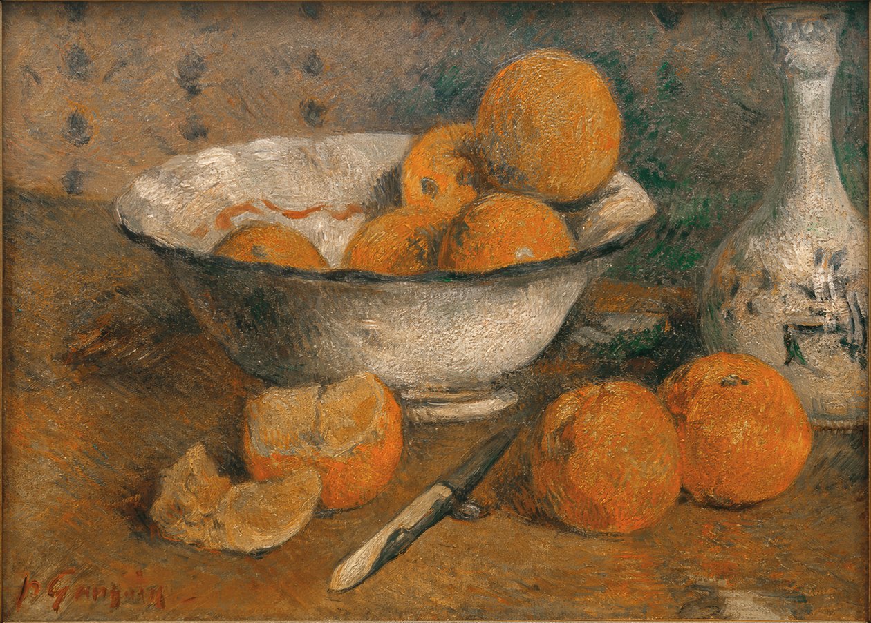 Csendélet naranccsal alkotó: Paul Gauguin