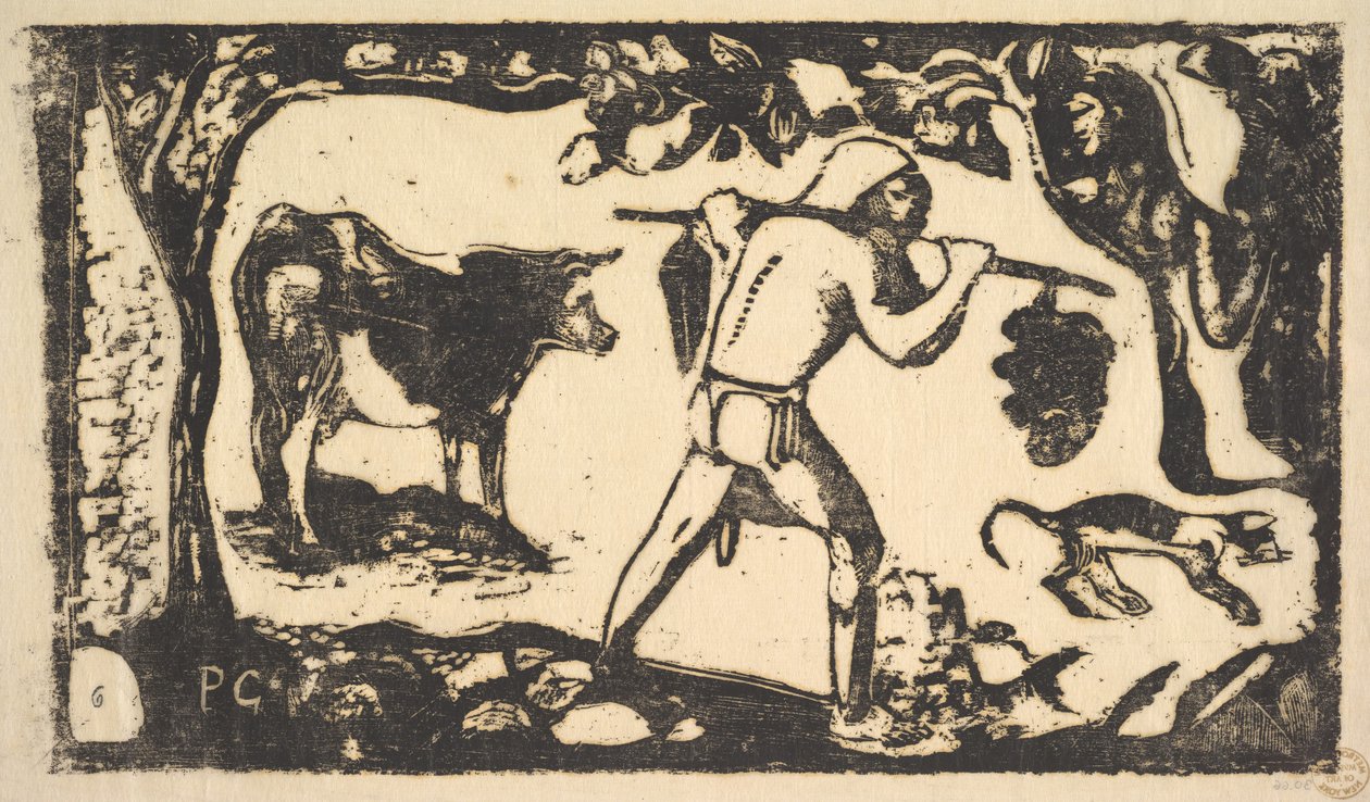 Tahiti Banánt hordozó, 1898-99. alkotó: Paul Gauguin