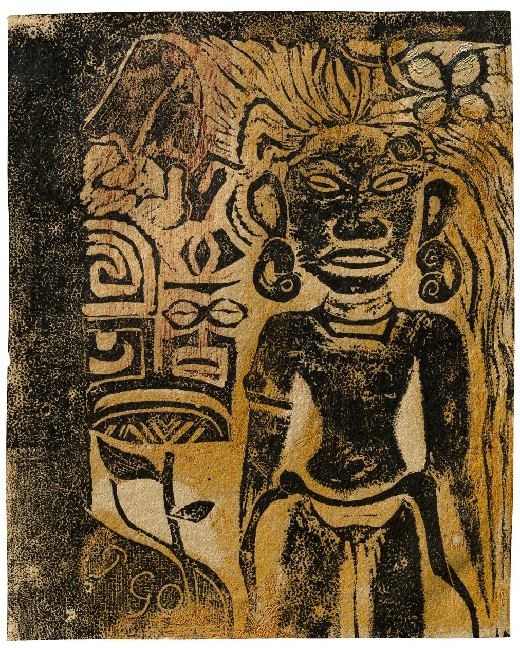 Tahiti bálvány, Hina istennő, 1894-95 alkotó: Paul Gauguin