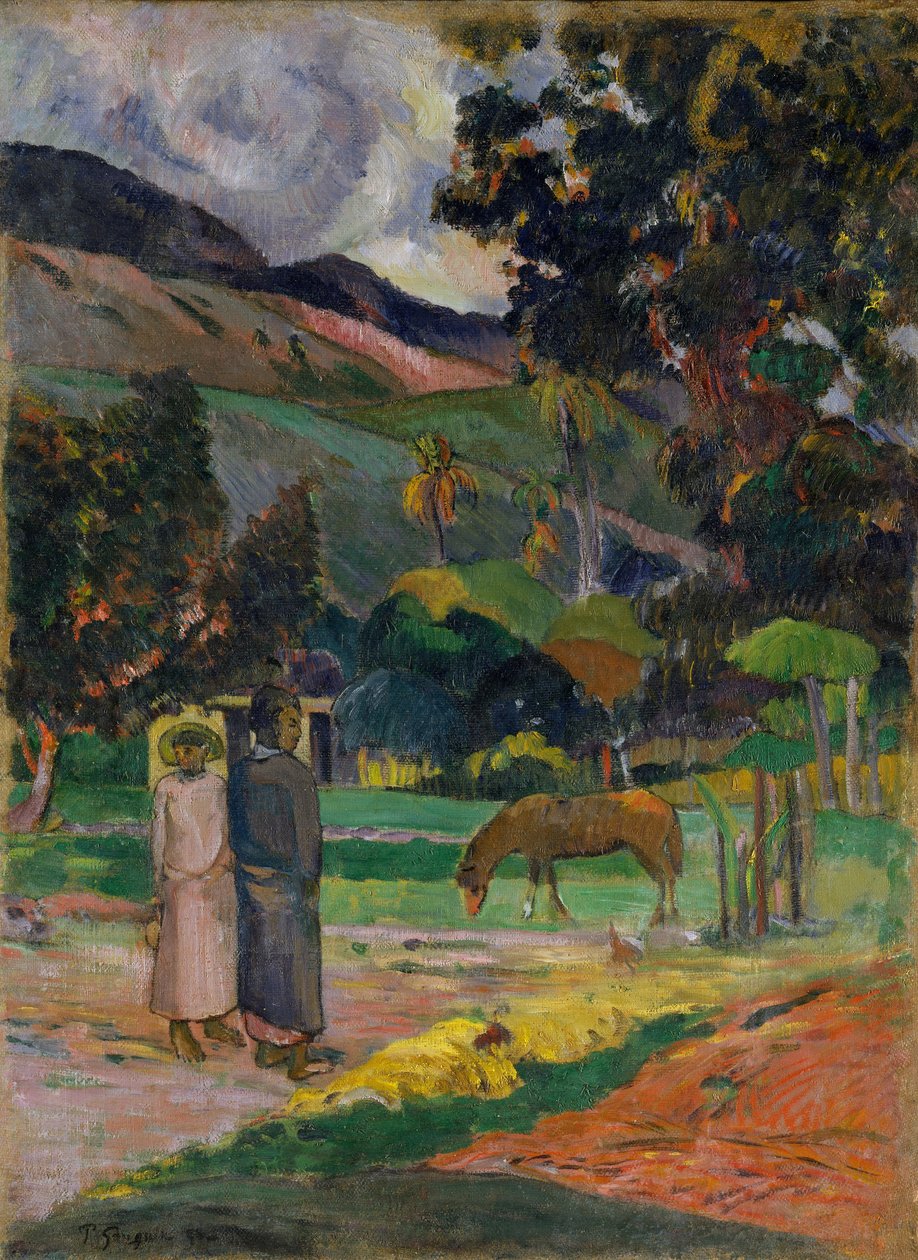 Tahiti táj alkotó: Paul Gauguin