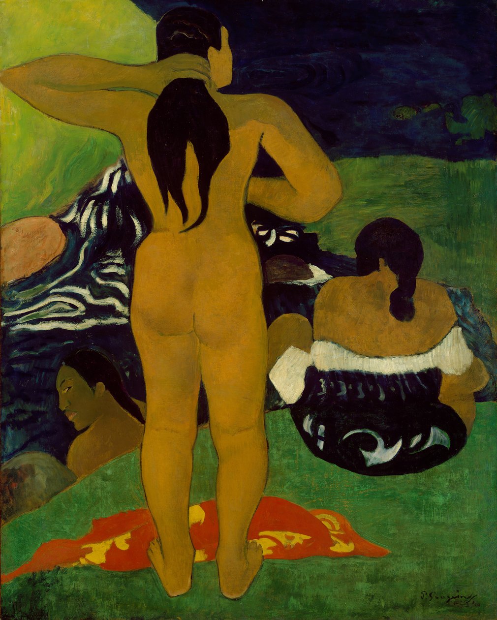 Tahiti nők fürdőzése, 1892. alkotó: Paul Gauguin