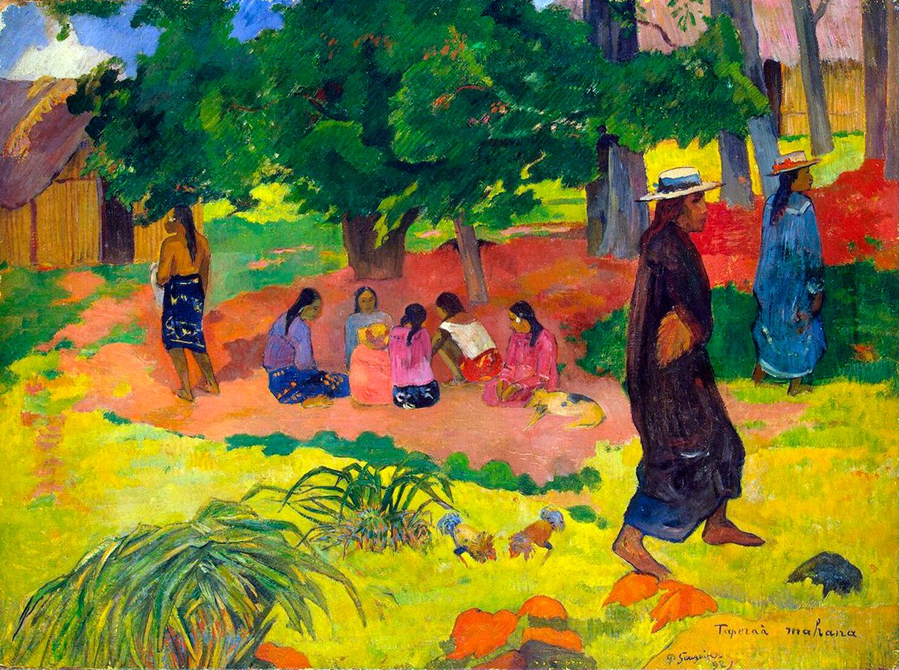 Taperaa Mahana, Késő délután, 1892. alkotó: Paul Gauguin