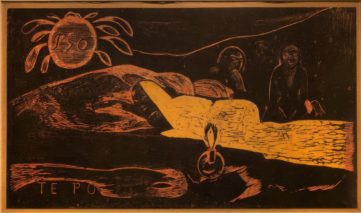 Te Po (A nagy éjszaka) alkotó: Paul Gauguin