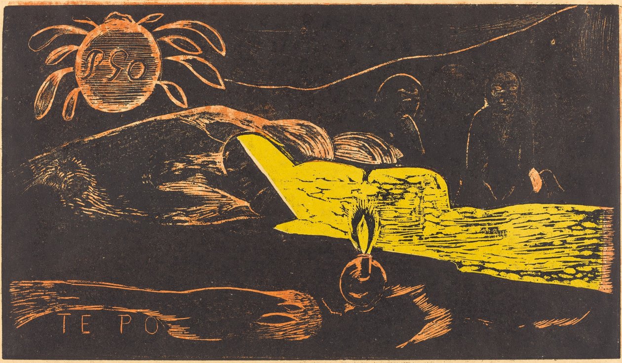Te Po (A hosszú éjszaka) alkotó: Paul Gauguin