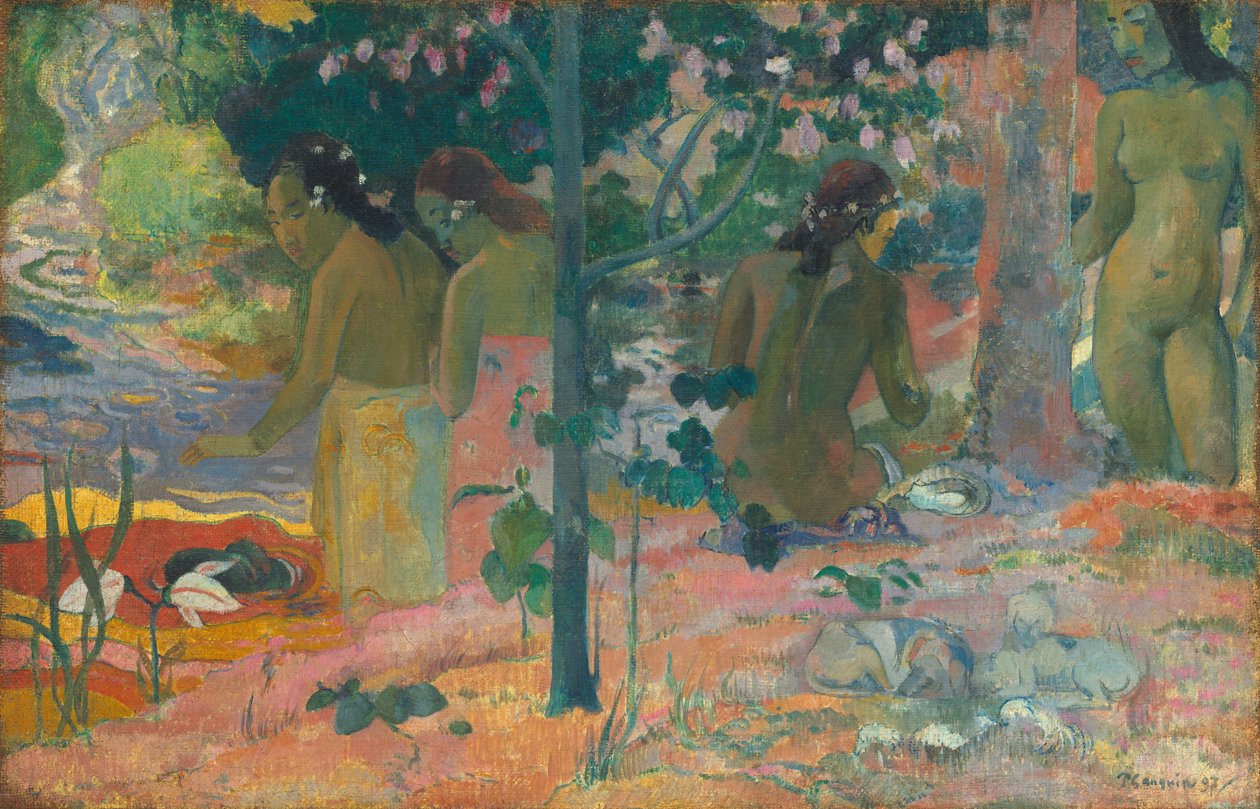 A fürdőzők alkotó: Paul Gauguin