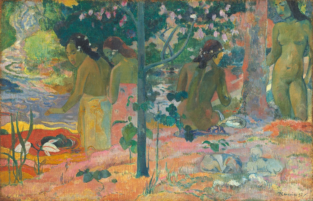 A fürdőzők alkotó: Paul Gauguin