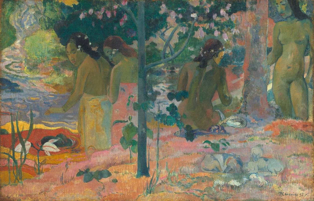 A fürdőzők, 1897. alkotó: Paul Gauguin