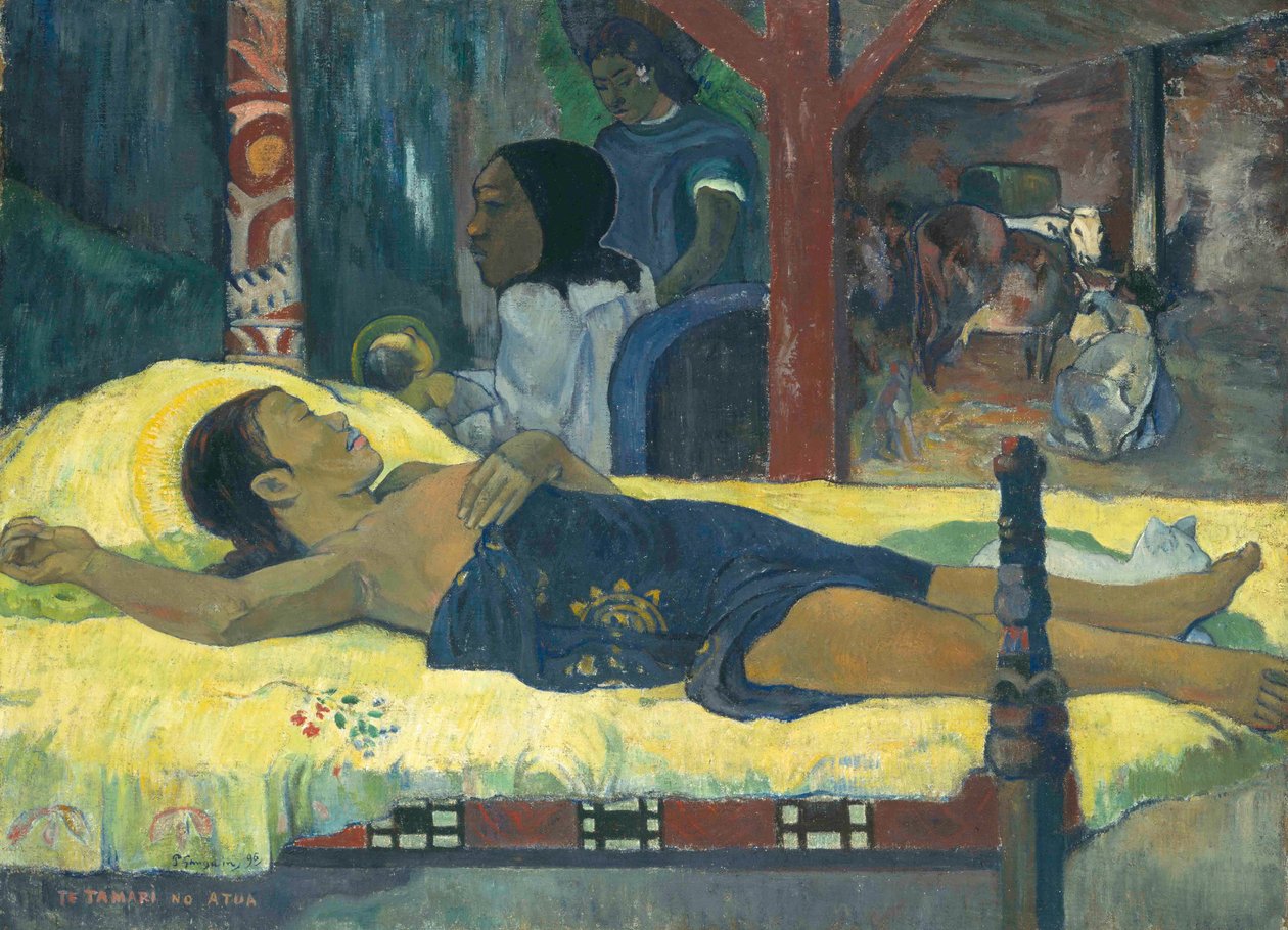 Isten gyermeke születése, 1896. alkotó: Paul Gauguin