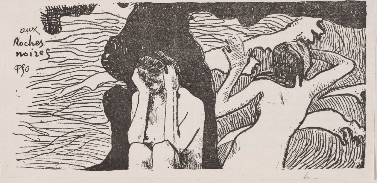 A fekete sziklák alkotó: Paul Gauguin