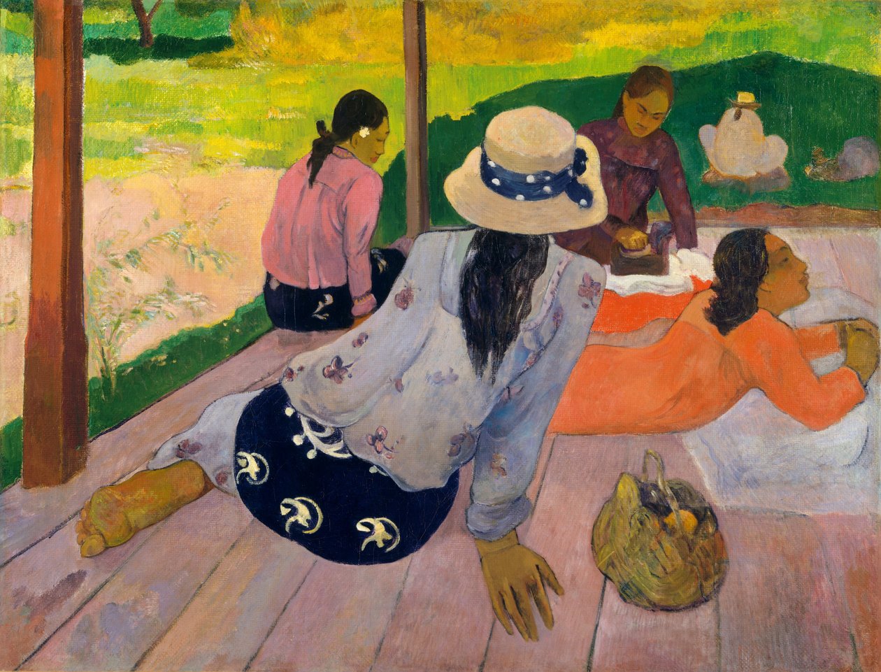 A Szieszta, kb. 1892-94. alkotó: Paul Gauguin