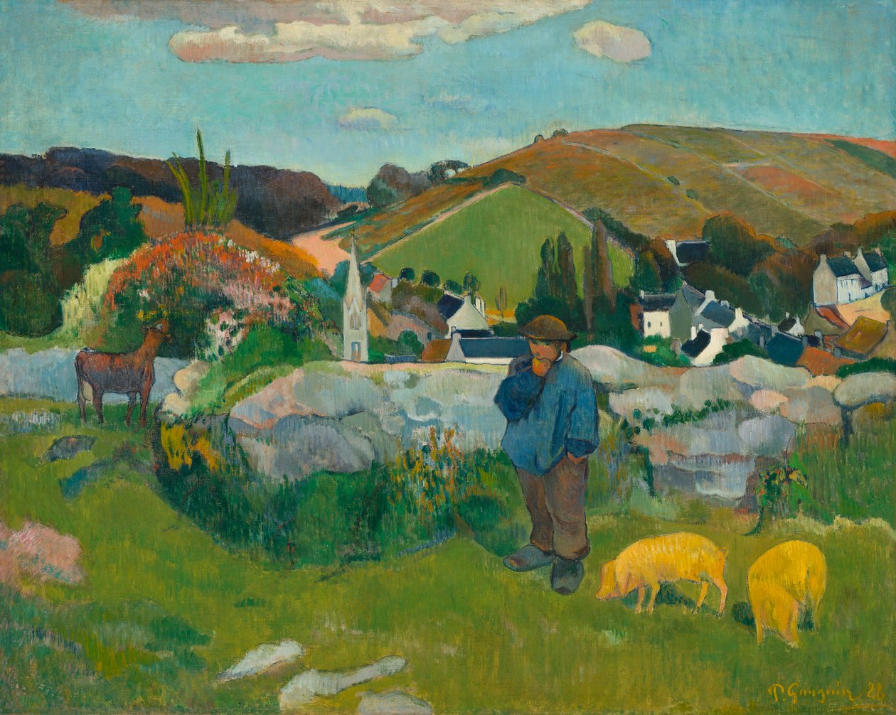 A disznópásztor, 1888 alkotó: Paul Gauguin