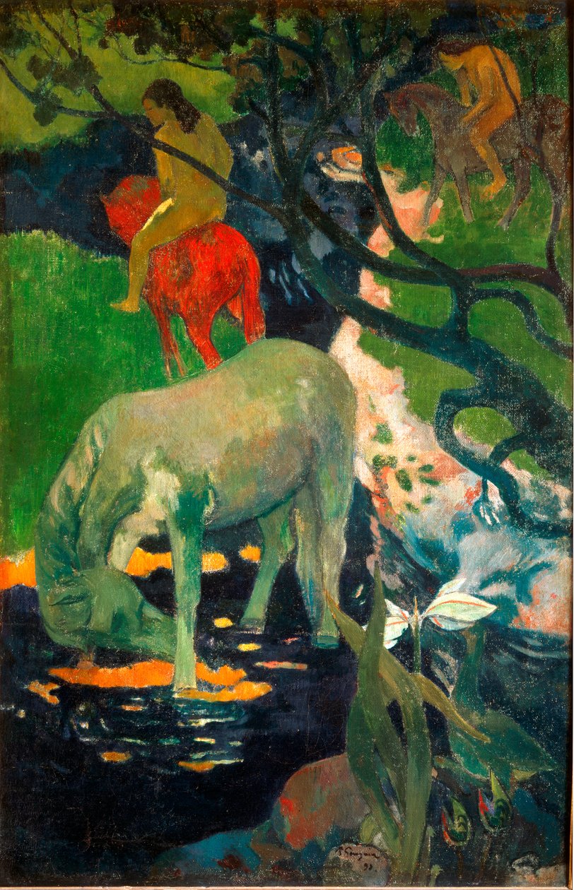 A fehér ló (olaj, vászon alkotó: Paul Gauguin