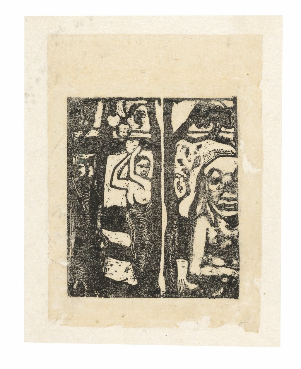 Gyümölcsöt és Ovirit szedő nő alkotó: Paul Gauguin