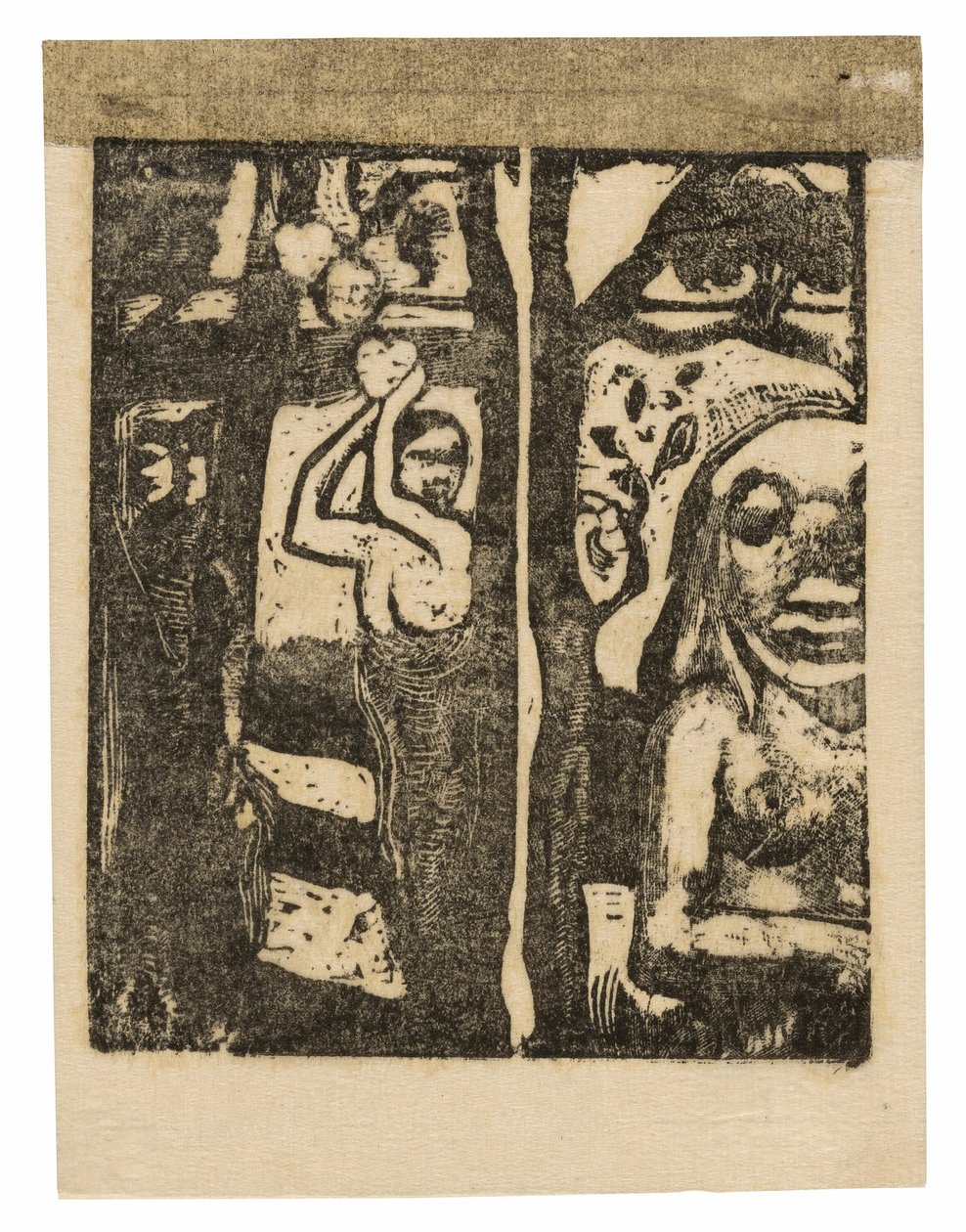 Gyümölcsöt és Ovirit szedő nő alkotó: Paul Gauguin