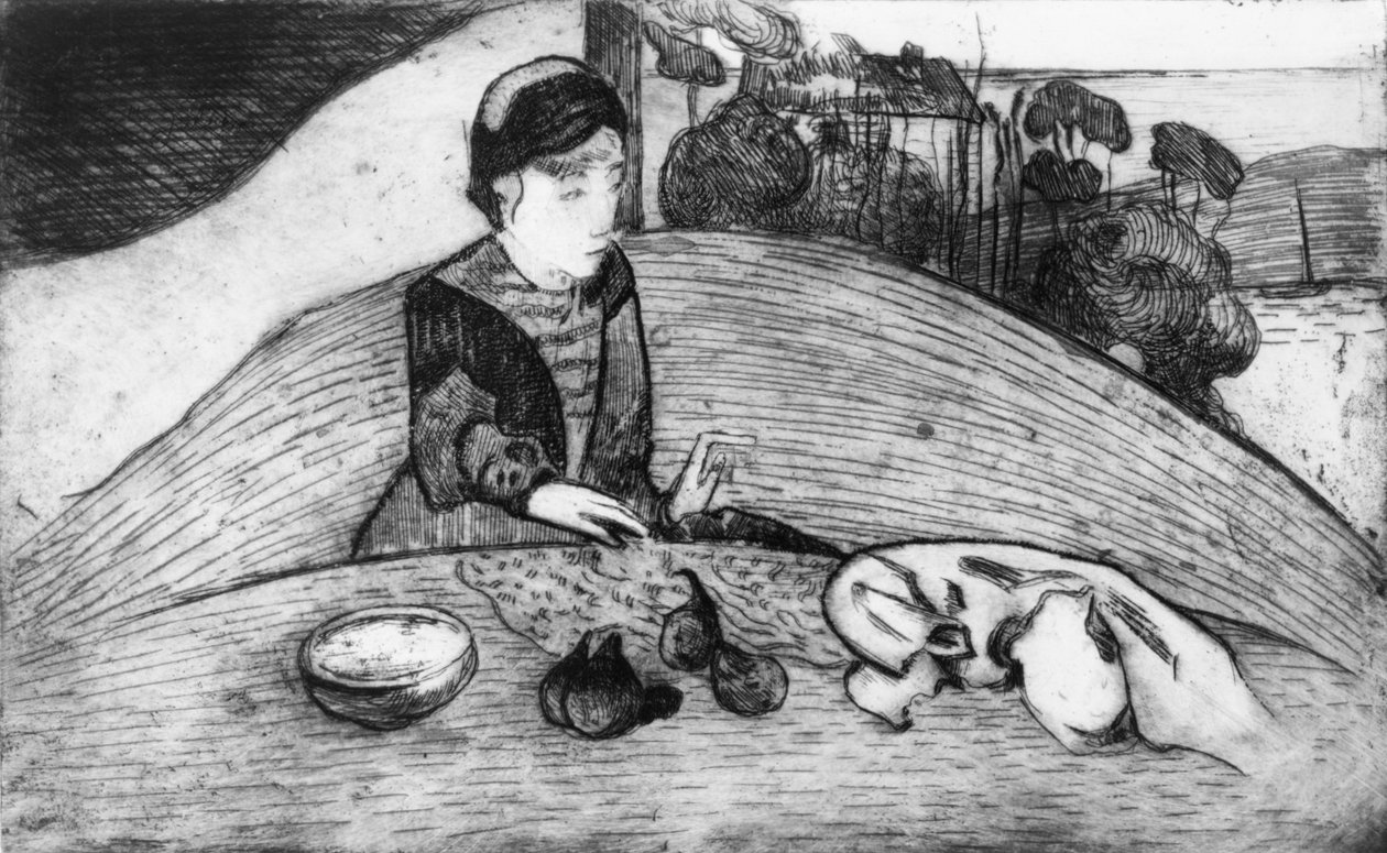 Nő fügével, 1894., 1894. alkotó: Paul Gauguin