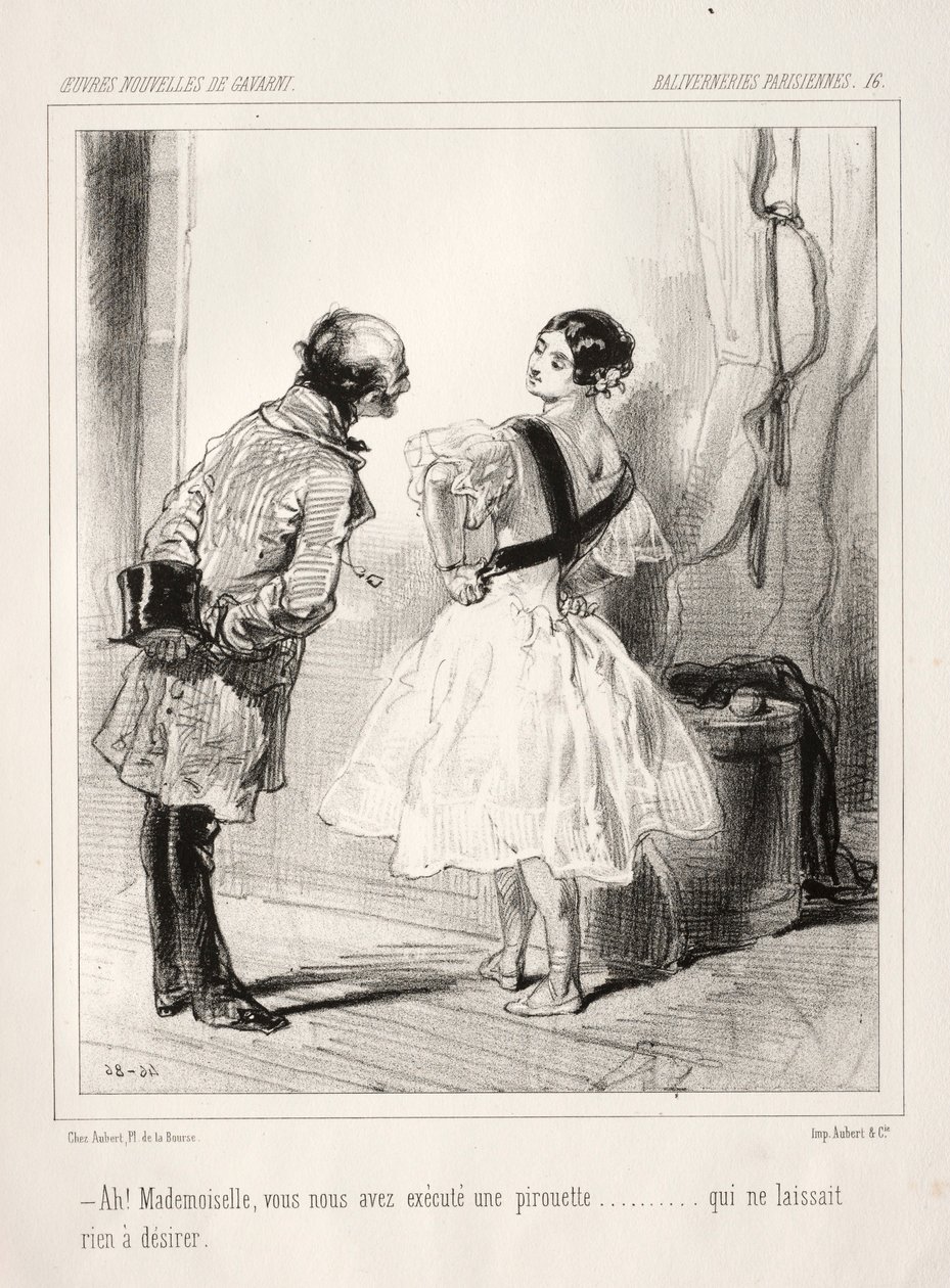 Párizsi hülyeség. alkotó: Paul Gavarni