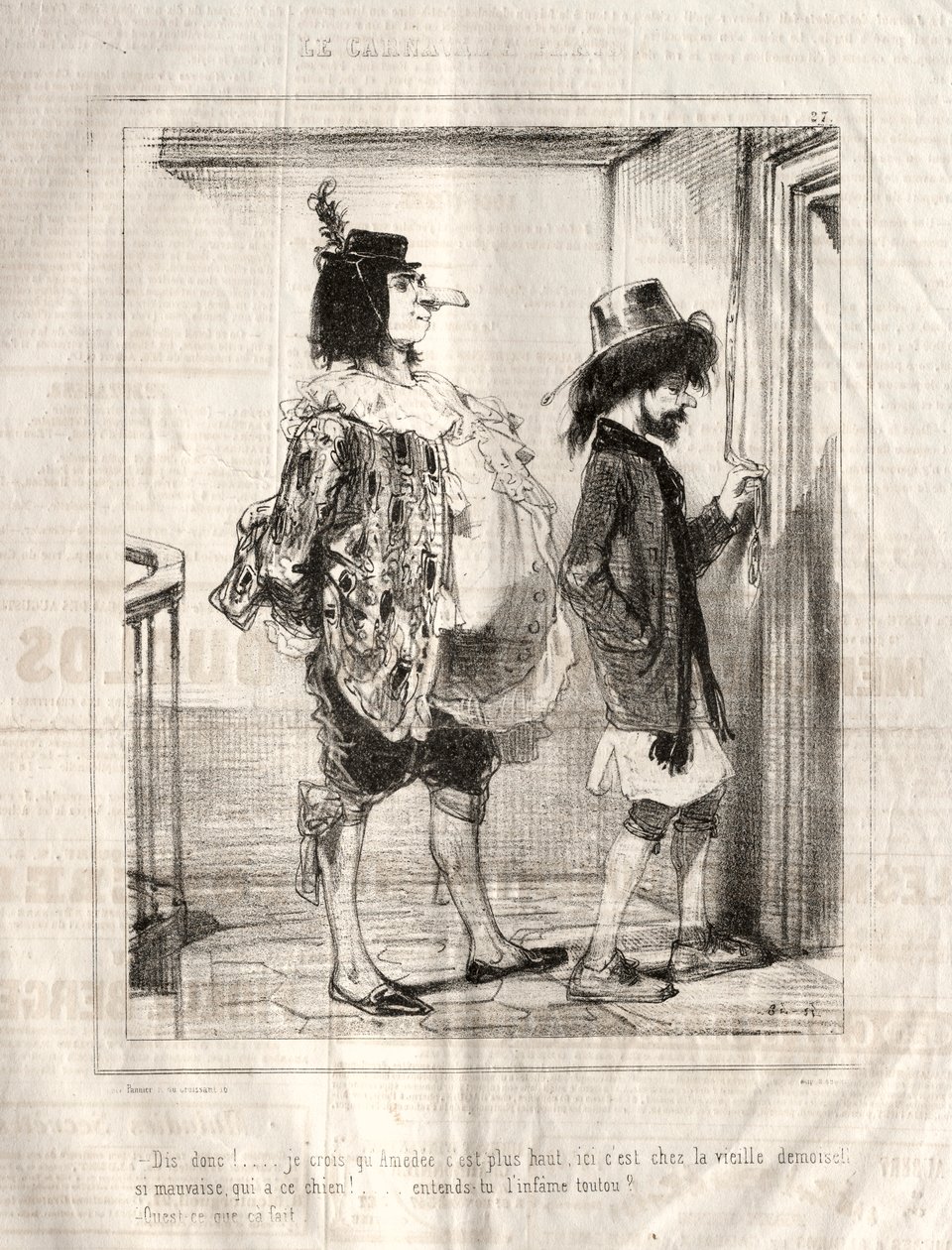Karnevál, 1841-1843. alkotó: Paul Gavarni