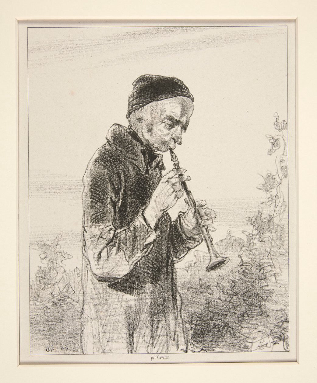Klarinét. alkotó: Paul Gavarni