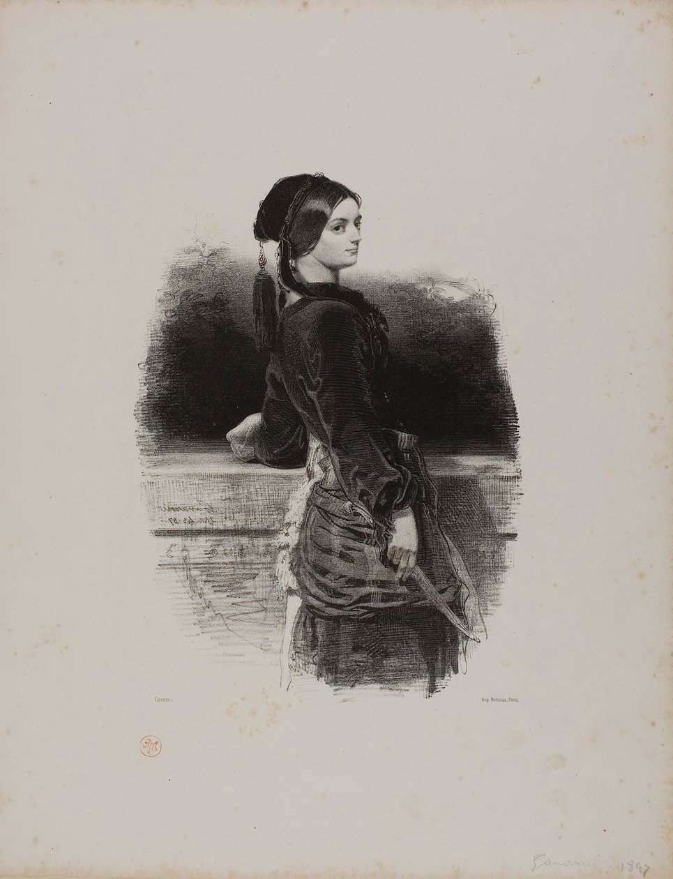 Gulnare (Ms. Waldor) alkotó: Paul Gavarni