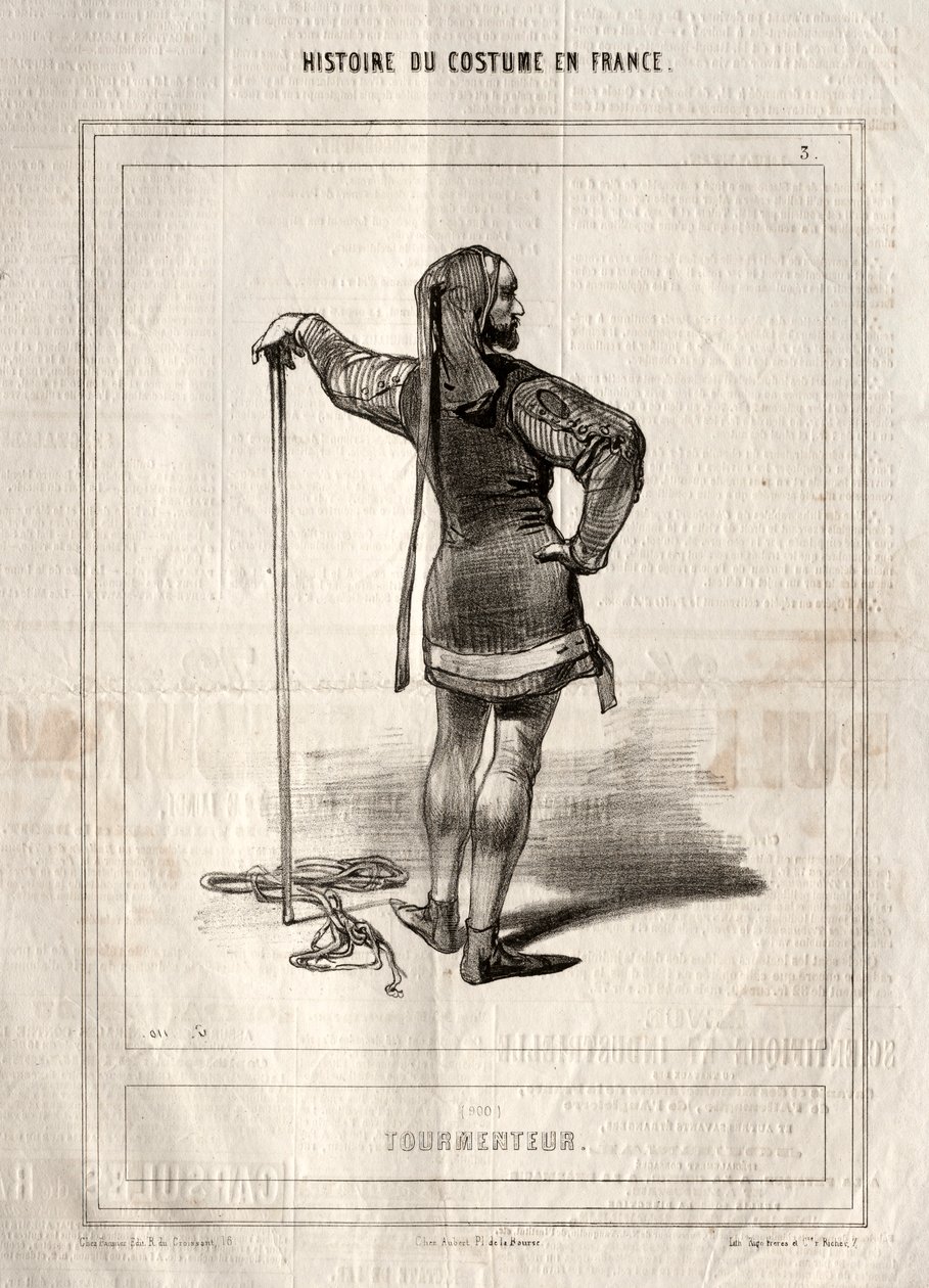 A francia viselet története: Tormenteur, 1843. alkotó: Paul Gavarni