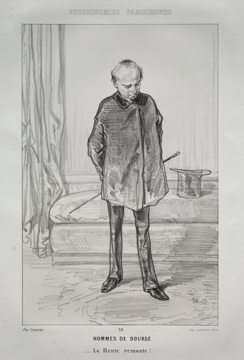 Tőzsdei férfiak alkotó: Paul Gavarni