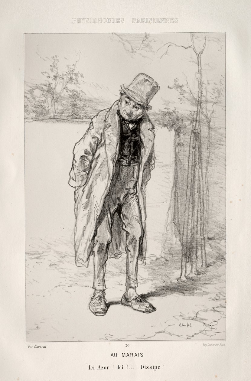 A Marais negyedben alkotó: Paul Gavarni