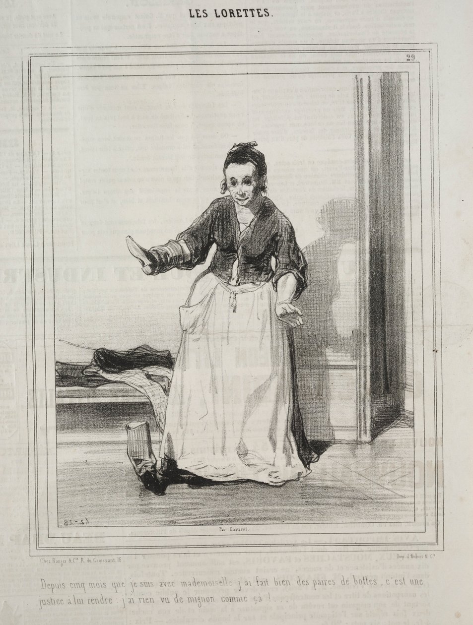 A Lorettes, 1842. alkotó: Paul Gavarni