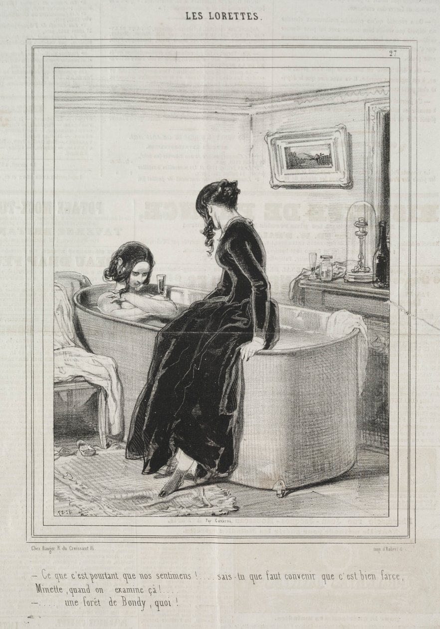 A Lorettes, 1842. alkotó: Paul Gavarni