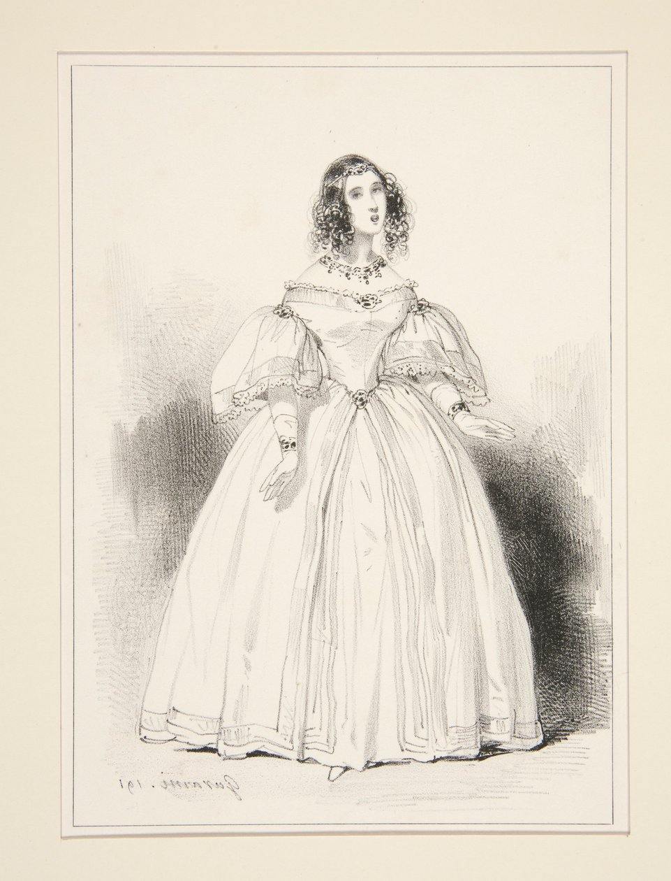 Anna Thillon asszony alkotó: Paul Gavarni
