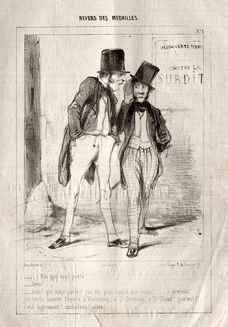 Az érmek hátlapja, 1842. alkotó: Paul Gavarni