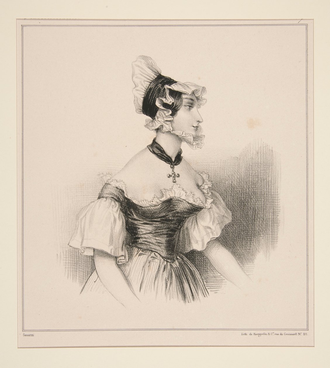 SOUBRETTE alkotó: Paul Gavarni