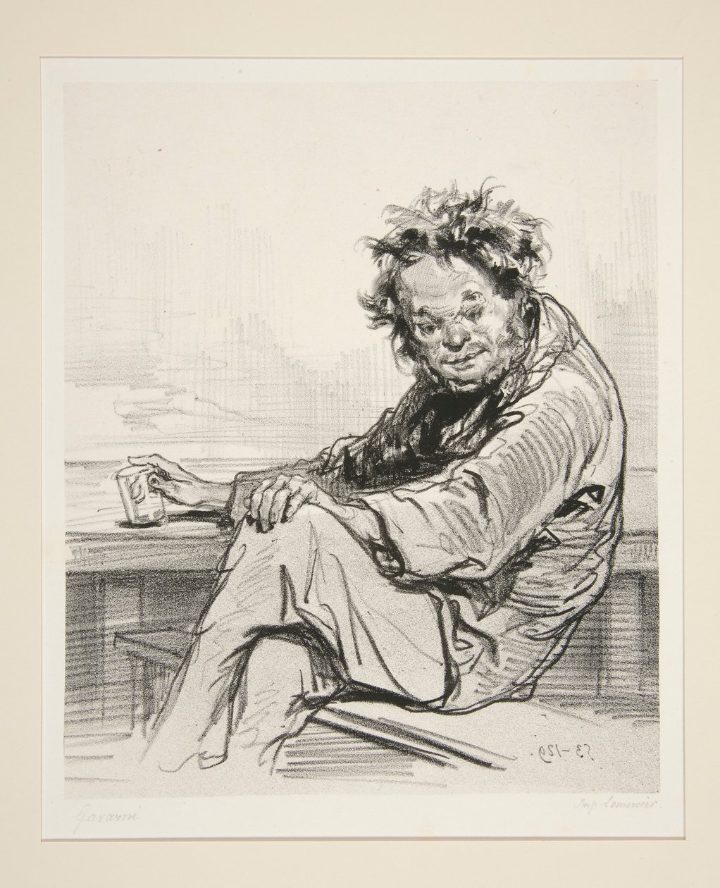 A korlátok anakreonja. alkotó: Paul Gavarni