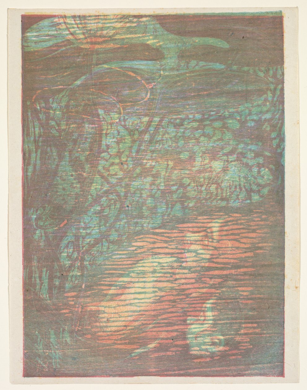 Megrémült nimfa Nymphe Effraye, 1896. alkotó: Paul Herrmann