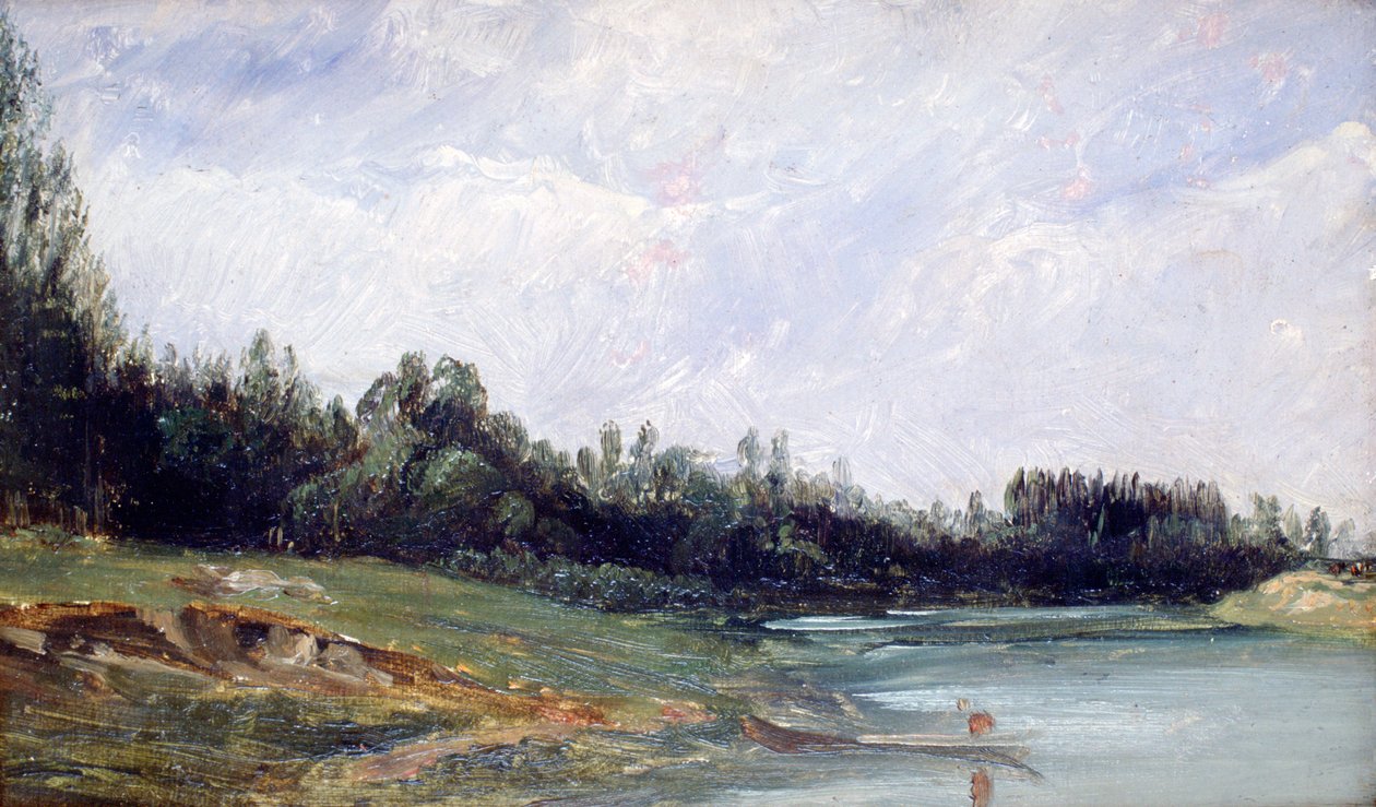 Táj a víz szélén, c1823-1869 alkotó: Paul Huet