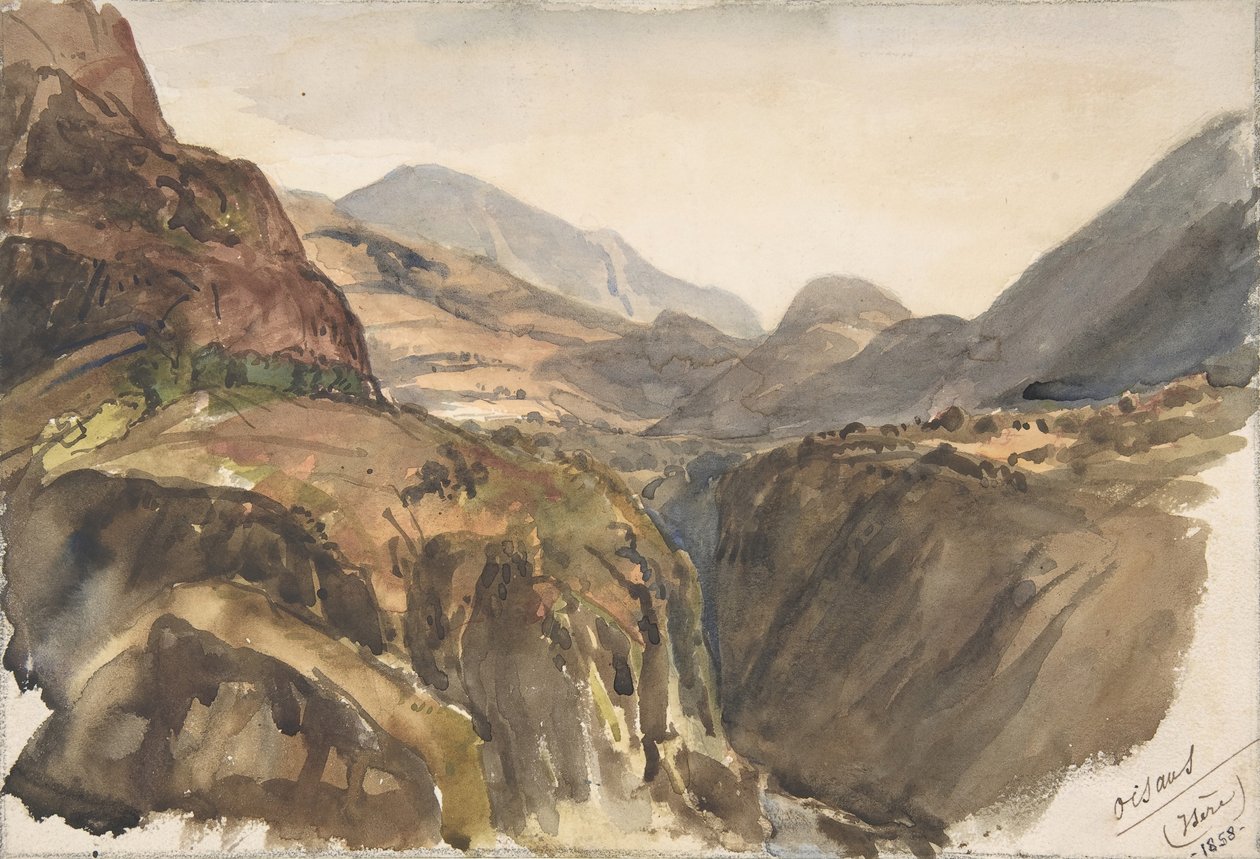 Mountain View, Oisans Isère, 1858. alkotó: Paul Huet