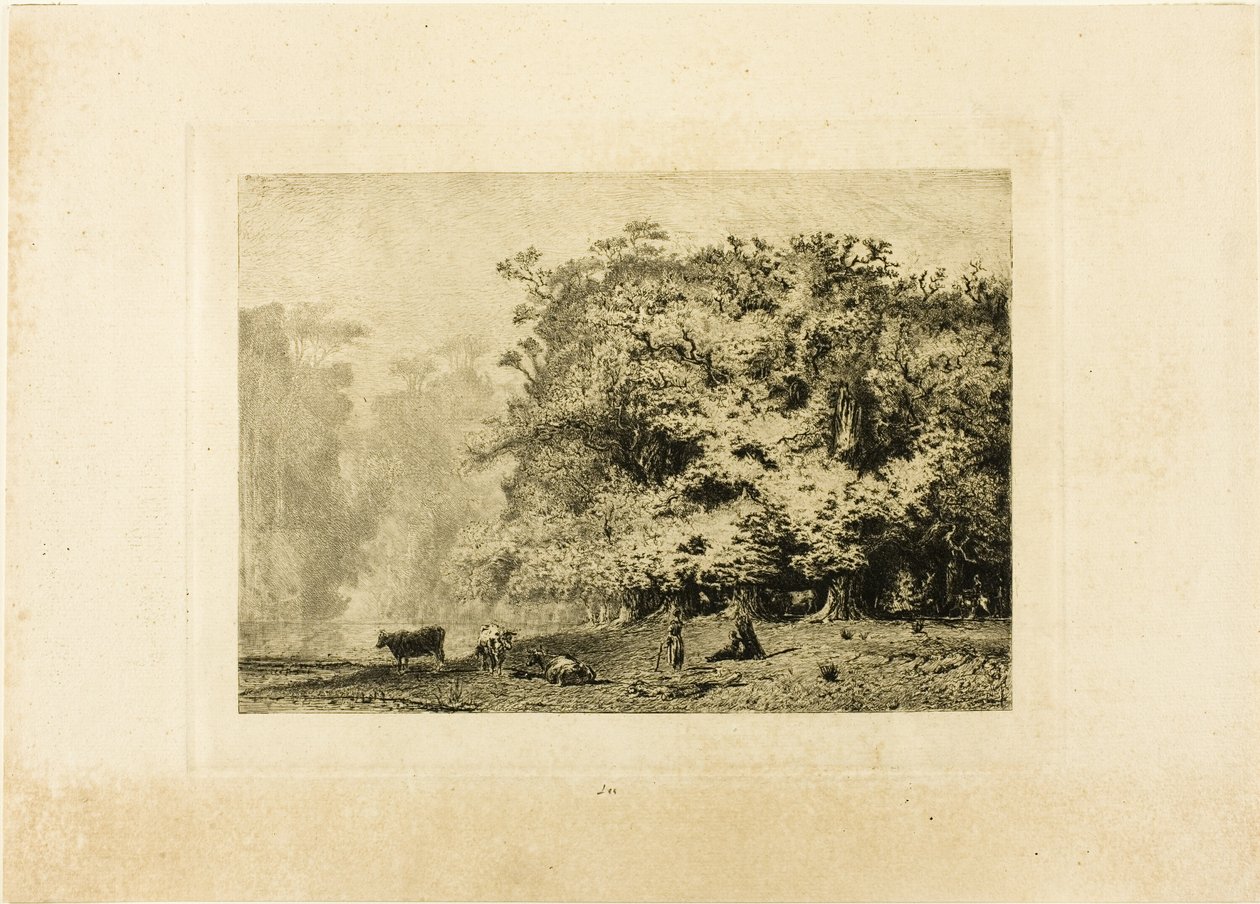 Fontainebleau közelében alkotó: Paul Huet