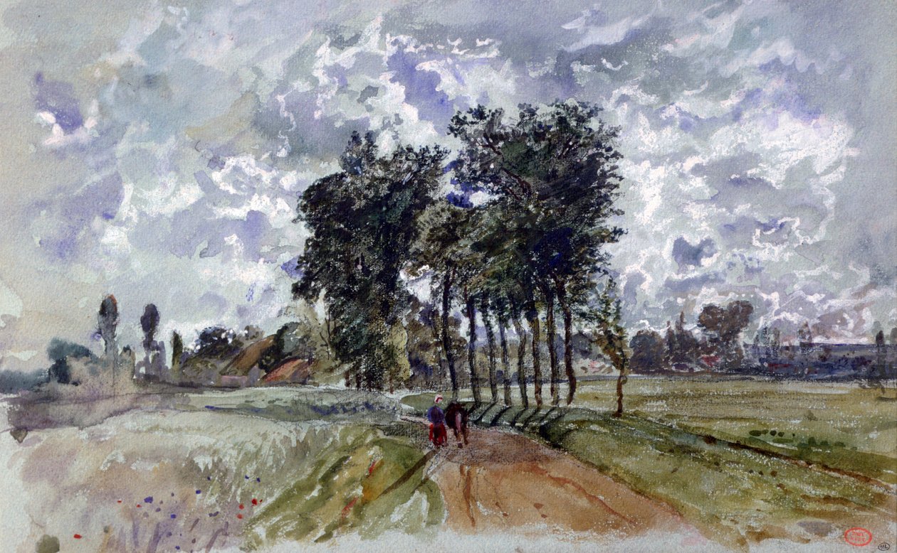 Az út a Crécyhez, 1857 alkotó: Paul Huet