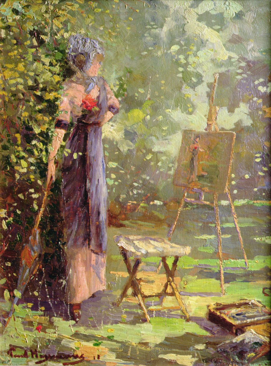 A művész modellje (panel) alkotó: Paul Huysmans