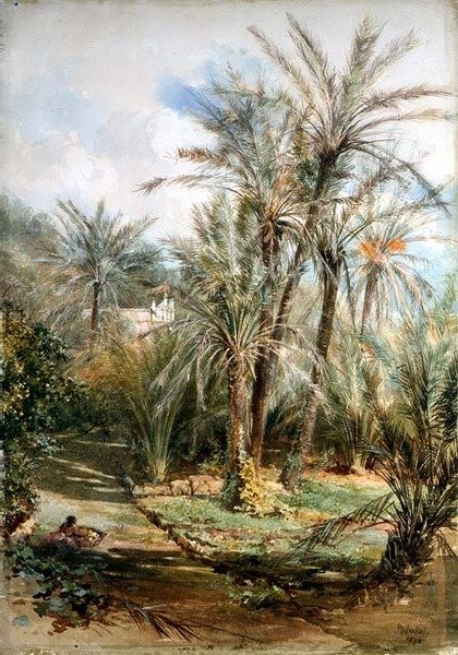 Pálmakert, Bordighera alkotó: Paul Jacob Naftel