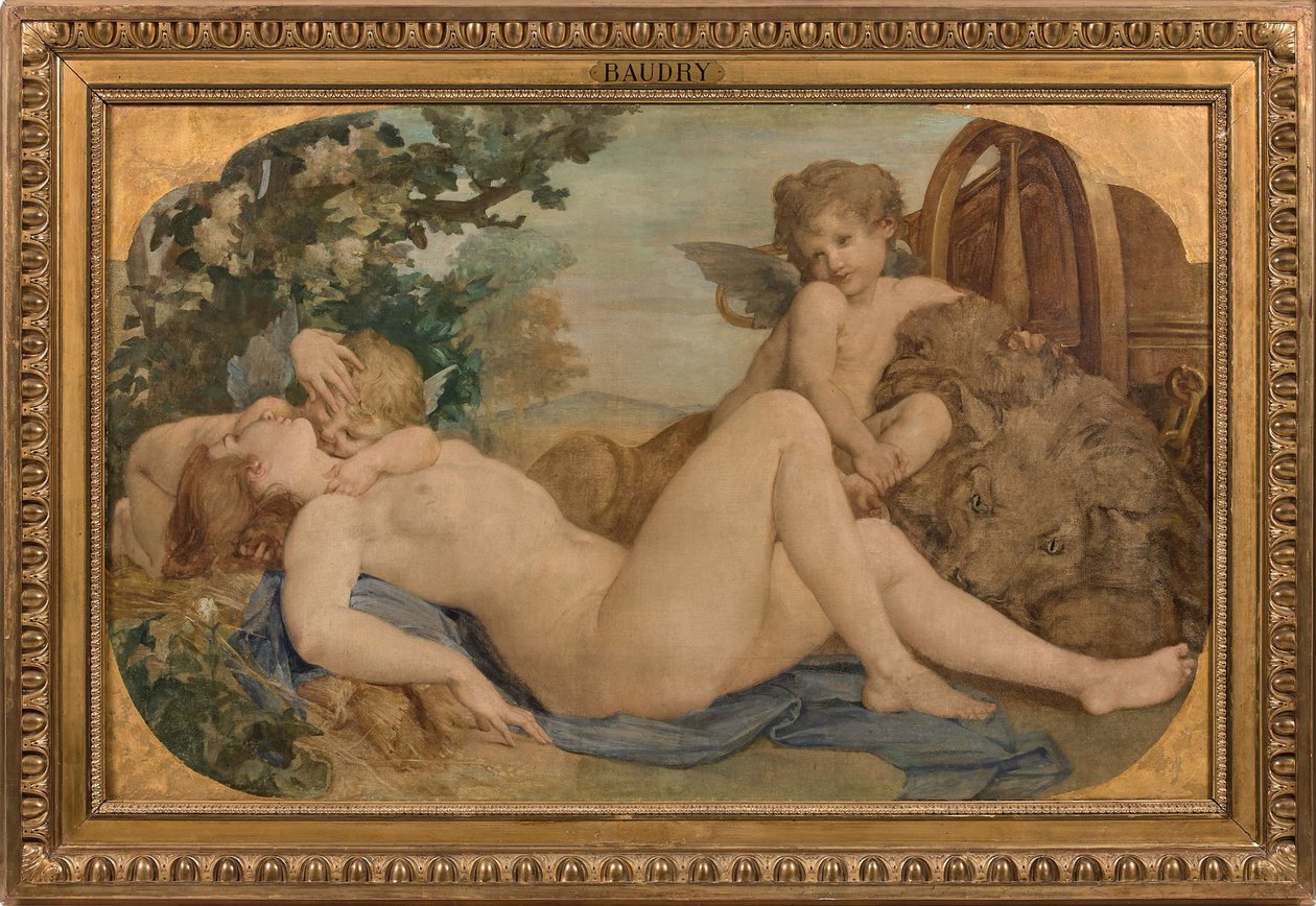 Cybele és Amphitrite, 1859. alkotó: Paul Jacques Aimé Baudry