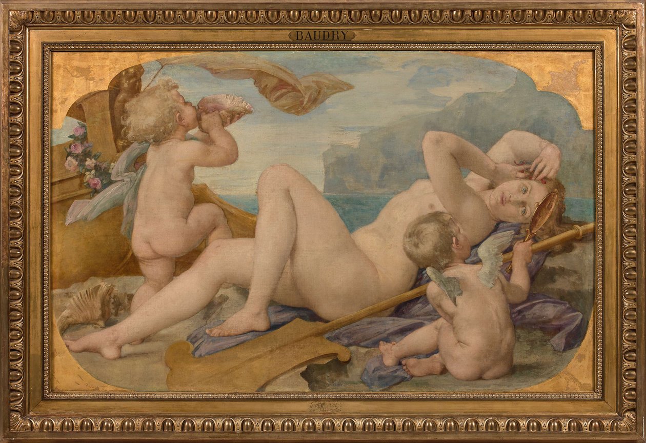 Cybele és Amphitrite, 1859. alkotó: Paul Jacques Aimé Baudry