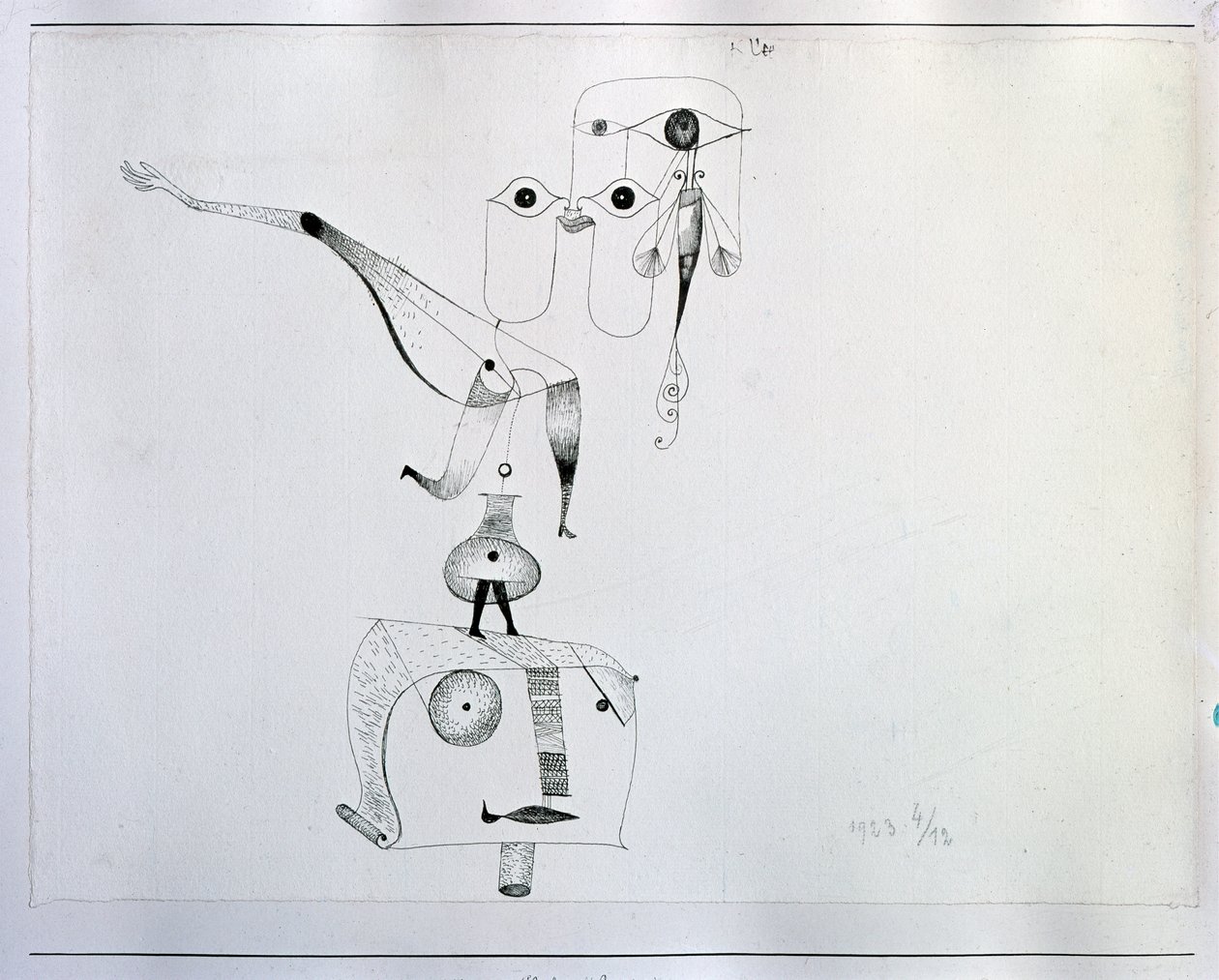 Az egyensúly szeszélye (Rajz, XX. század) alkotó: Paul Klee