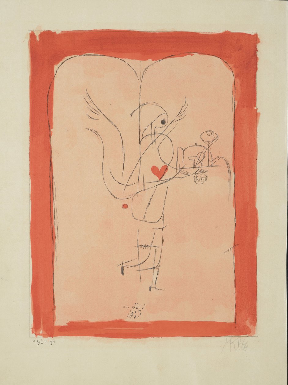 Egy zseni kis reggelit szolgál fel, 1920. alkotó: Paul Klee
