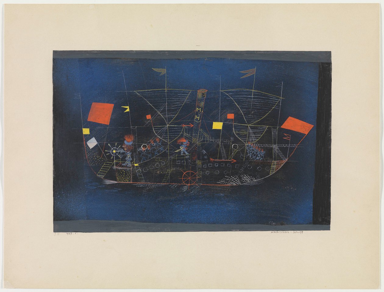 Kalandhajó Kalandhajó, 1927. alkotó: Paul Klee