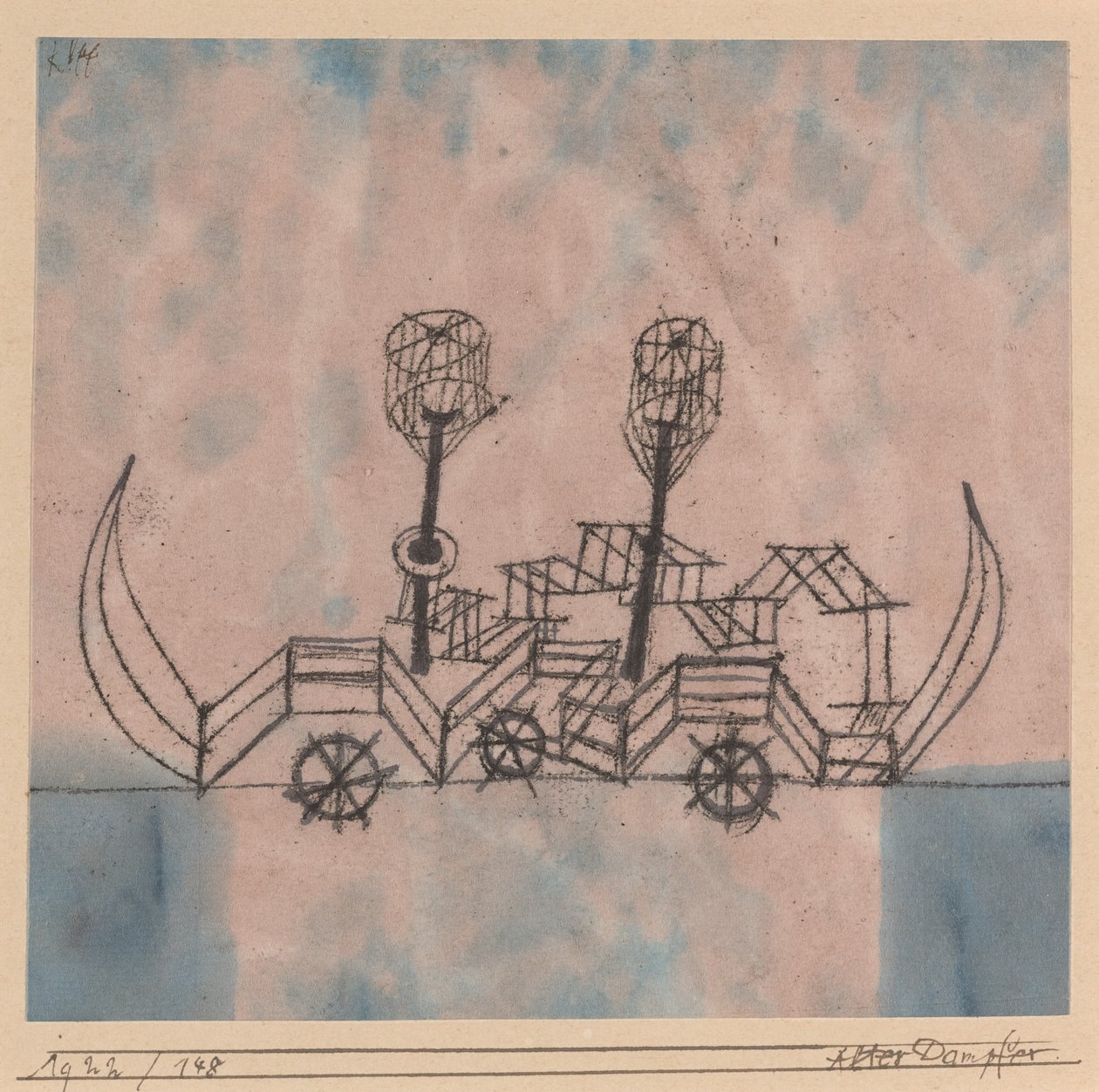 Régi gőzhajó alkotó: Paul Klee