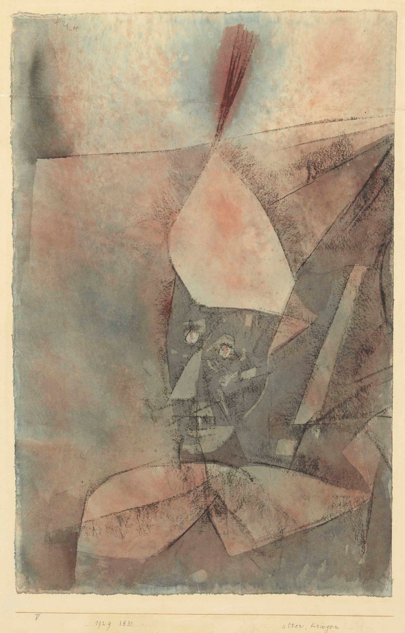 Alter Krieger Öreg harcos, 1929. alkotó: Paul Klee