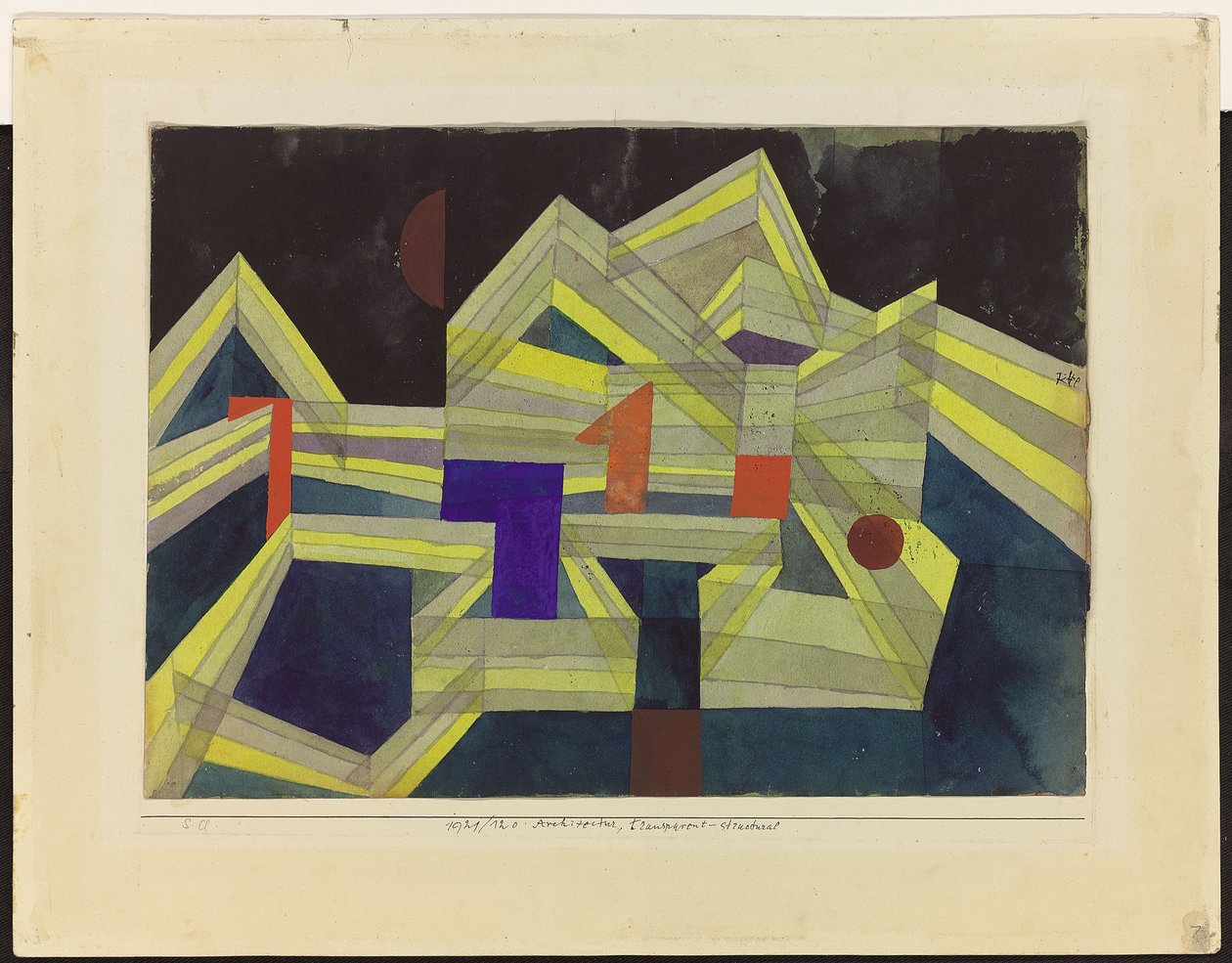 Építészet, átlátszó-strukturális alkotó: Paul Klee