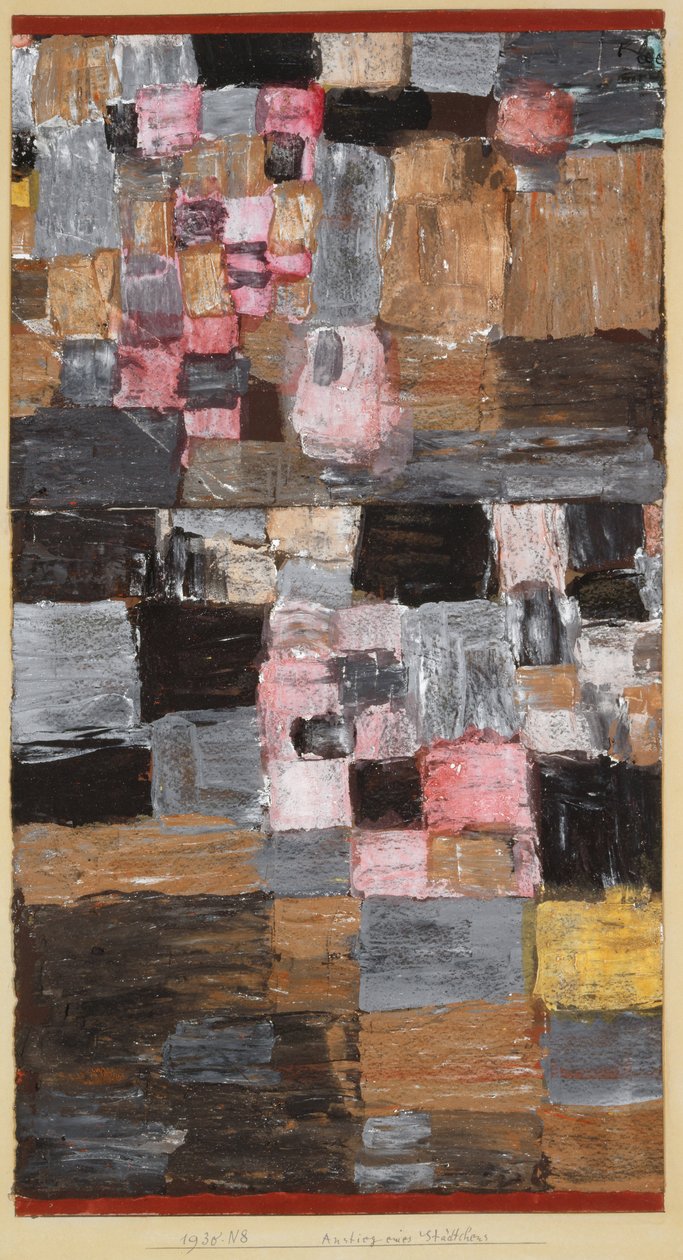 Egy kisváros felemelkedése, 1930. alkotó: Paul Klee