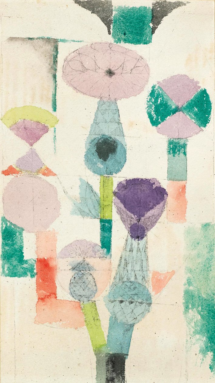 A bogáncsvirágról elmélkedve, 1918. alkotó: Paul Klee